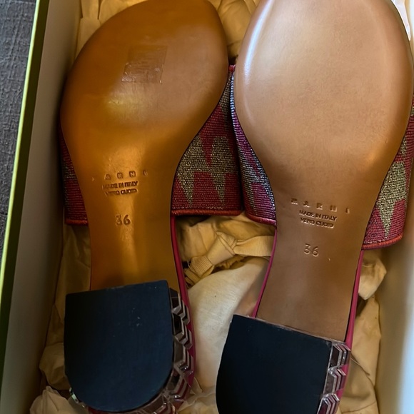 Marni Jacquard Lurex Sandal 36 - Picture 5 of 5